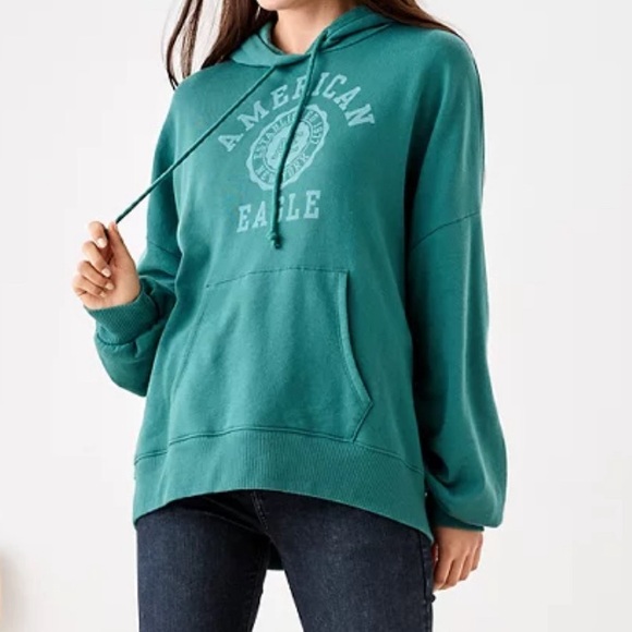 American Eagle Fleece Hoodie - Picture 3 of 5